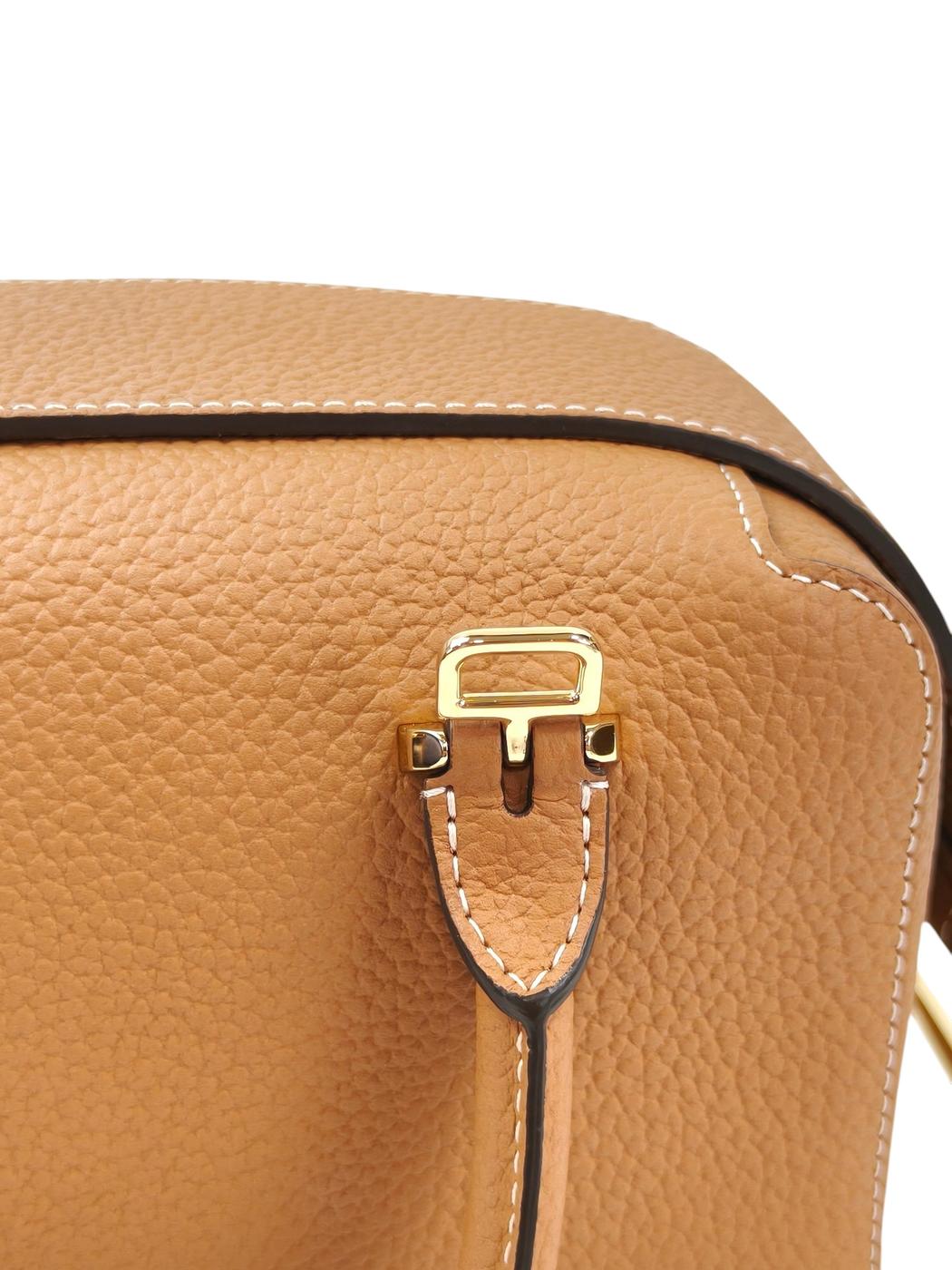 DELVAUX デルヴォー クールボックス ミニ ハンドバッグ ショルダーストラップ付 茶 管理番号：11517