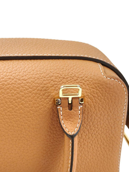 DELVAUX デルヴォー クールボックス ミニ ハンドバッグ ショルダーストラップ付 茶 管理番号：11517