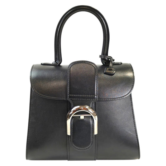 DELVAUX 德尔沃 Brillant Mini 2WAY 带肩带手提包 黑色 管理编号：11528