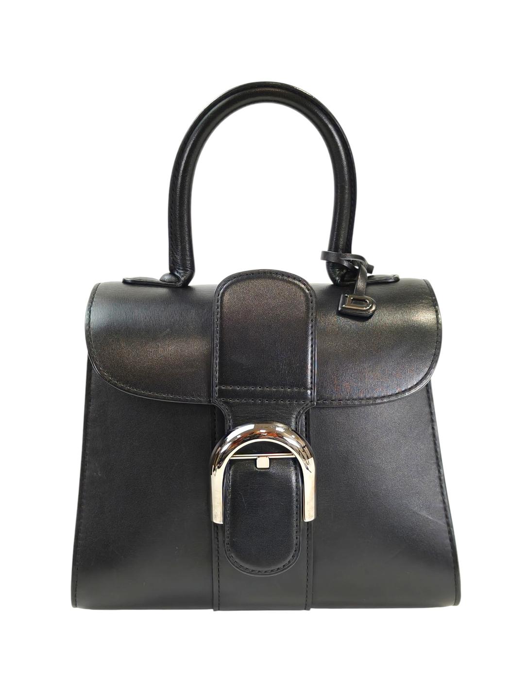 DELVAUX デルヴォー ブリヨン ミニ 2WAY スト付 ハンドバッグ ブラック 管理番号：11528