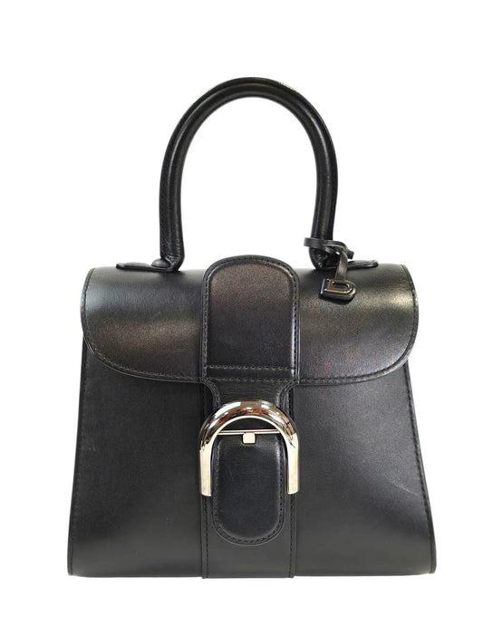 DELVAUX 德尔沃 Brillant Mini 2WAY 带肩带手提包 黑色 管理编号：11528
