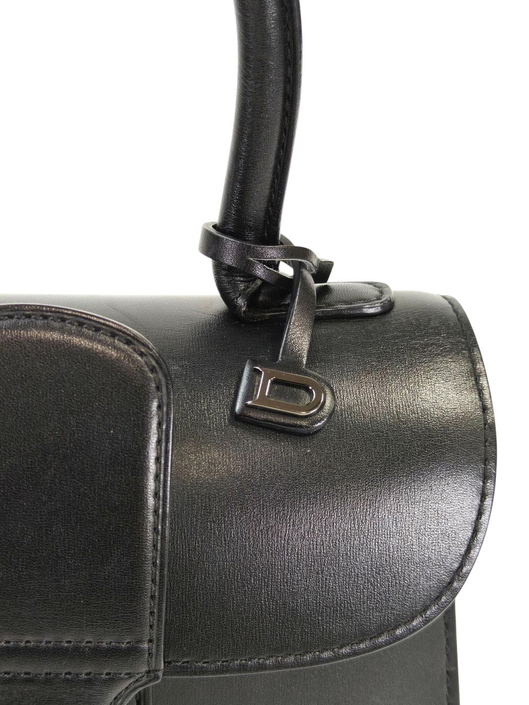 DELVAUX デルヴォー ブリヨン ミニ 2WAY スト付 ハンドバッグ ブラック 管理番号：11528