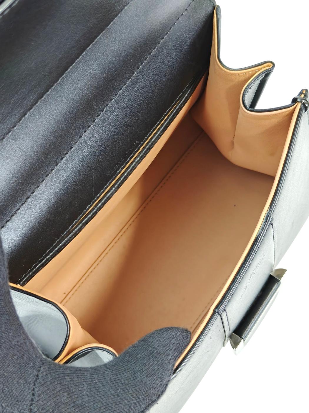 DELVAUX デルヴォー ブリヨン ミニ 2WAY スト付 ハンドバッグ ブラック 管理番号：11528
