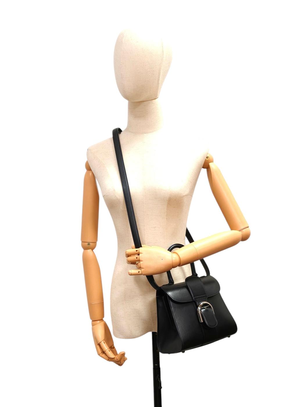 DELVAUX デルヴォー ブリヨン ミニ 2WAY スト付 ハンドバッグ ブラック 管理番号：11528