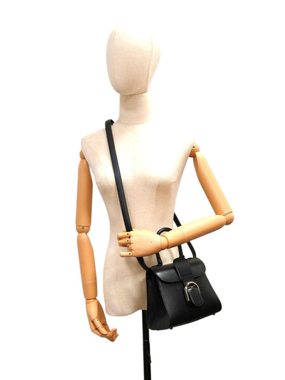 DELVAUX デルヴォー ブリヨン ミニ 2WAY スト付 ハンドバッグ ブラック 管理番号：11528