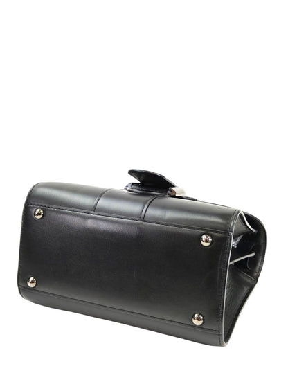DELVAUX デルヴォー ブリヨン ミニ 2WAY スト付 ハンドバッグ ブラック 管理番号：11528
