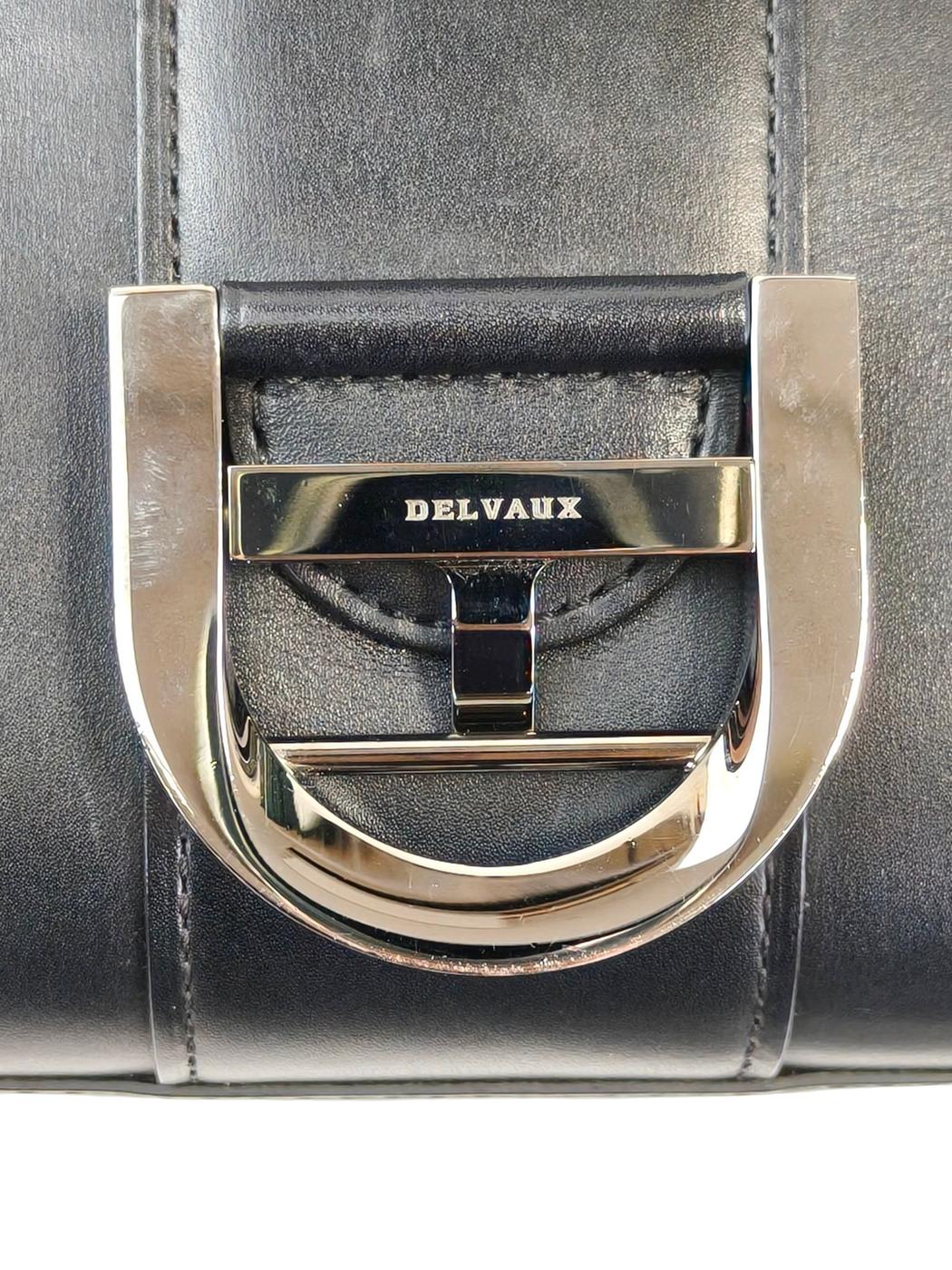 DELVAUX デルヴォー ブリヨン ミニ 2WAY スト付 ハンドバッグ ブラック 管理番号：11528