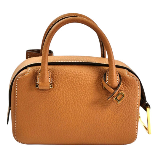 DELVAUX デルヴォー クールボックスナノ ストラップ付 ハンドバッグ ブラウン 管理番号：11635