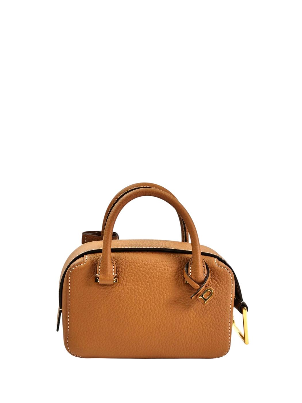 DELVAUX デルヴォー クールボックスナノ ストラップ付 ハンドバッグ ブラウン 管理番号：11635