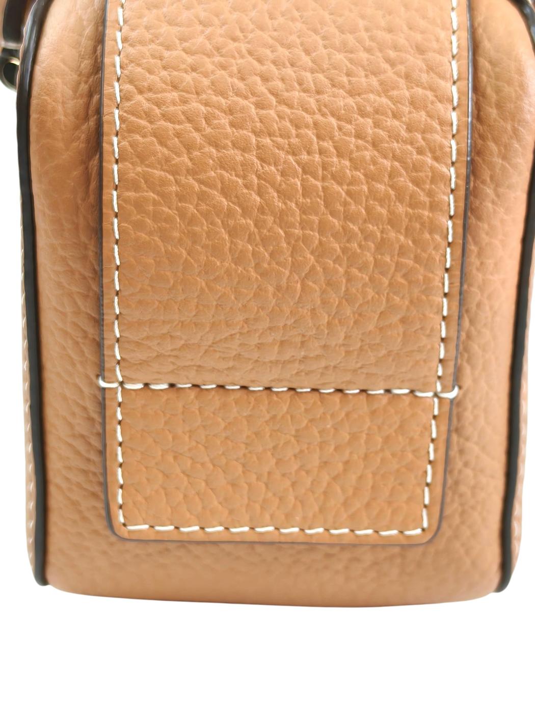DELVAUX デルヴォー クールボックスナノ ストラップ付 ハンドバッグ ブラウン 管理番号：11635