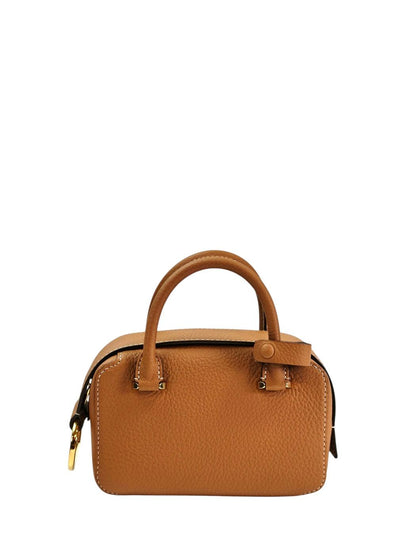 DELVAUX デルヴォー クールボックスナノ ストラップ付 ハンドバッグ ブラウン 管理番号：11635
