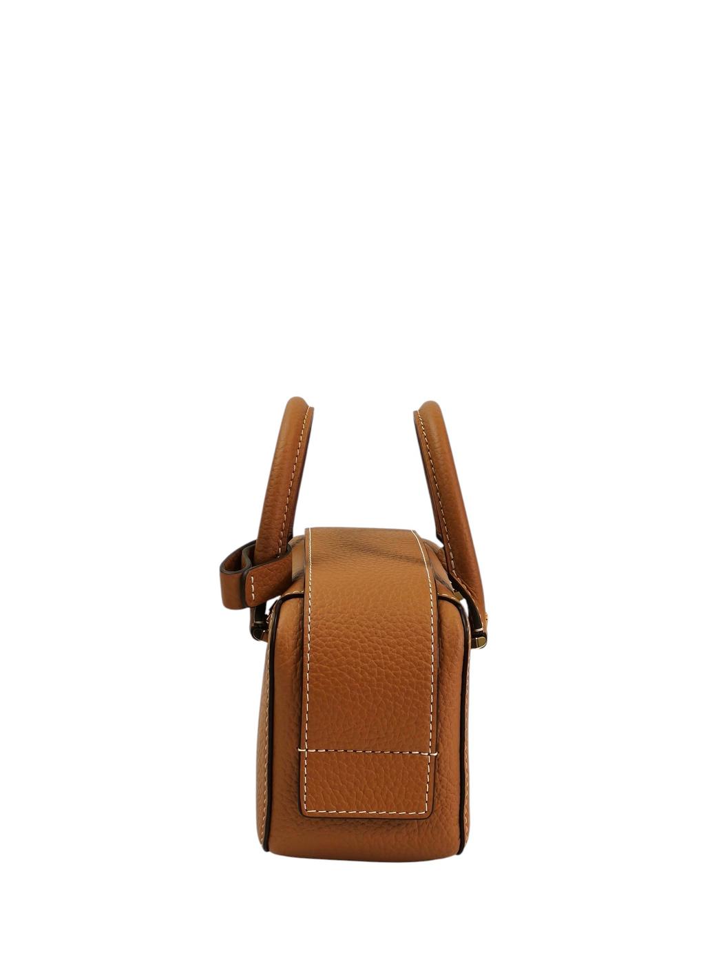 DELVAUX デルヴォー クールボックスナノ ストラップ付 ハンドバッグ ブラウン 管理番号：11635