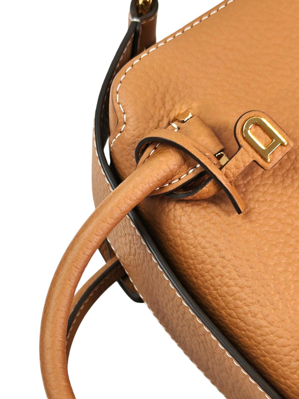 DELVAUX デルヴォー クールボックスナノ ストラップ付 ハンドバッグ ブラウン 管理番号：11635