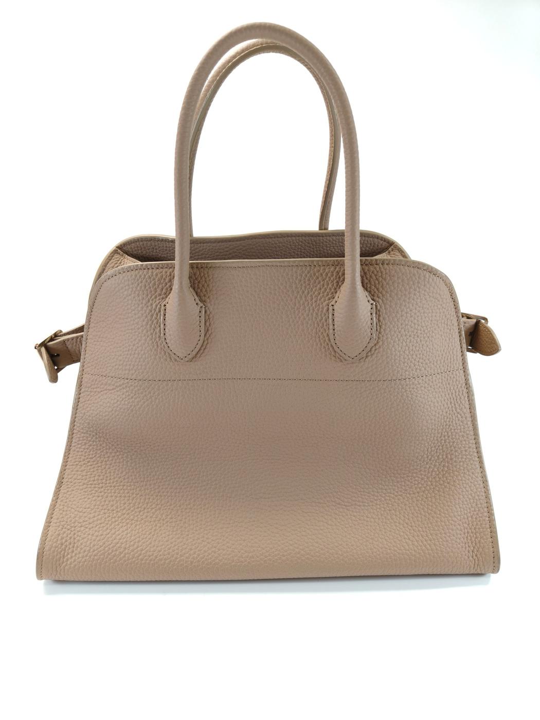 THE ROW マルゴー 12 SOFT MARGAUX 2Way トートバッグ ショルダーバッグ ベージュ 管理番号：10533