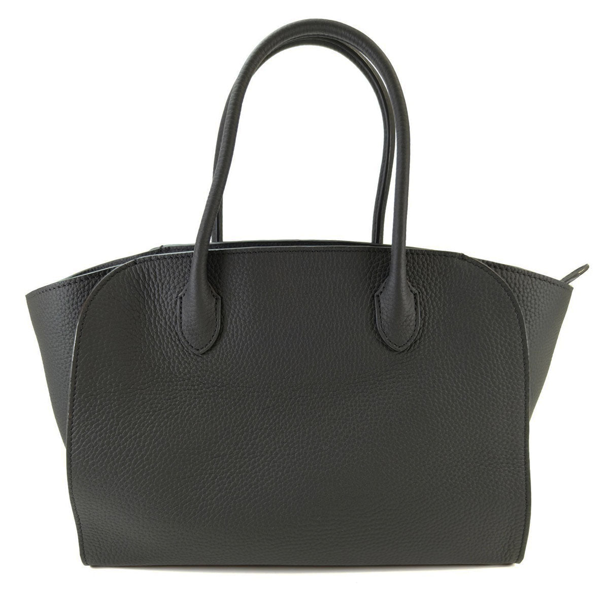 THE ROW MARLO 12 Tote Bag Grained Calfskin Black Ref: 10670
