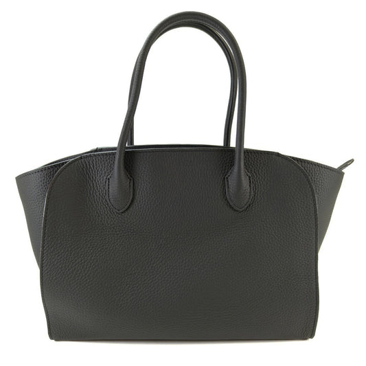 THE ROW MARLO 12 Tote Bag Grained Calfskin Black Ref: 10670