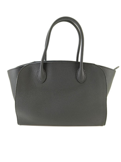 THE ROW MARLO 12 Tote Bag Grained Calfskin Black Ref: 10670