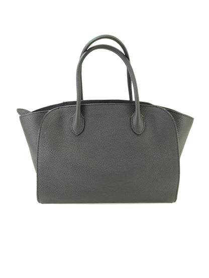 THE ROW MARLO 12 Tote Bag Grained Calfskin Black Ref: 10670