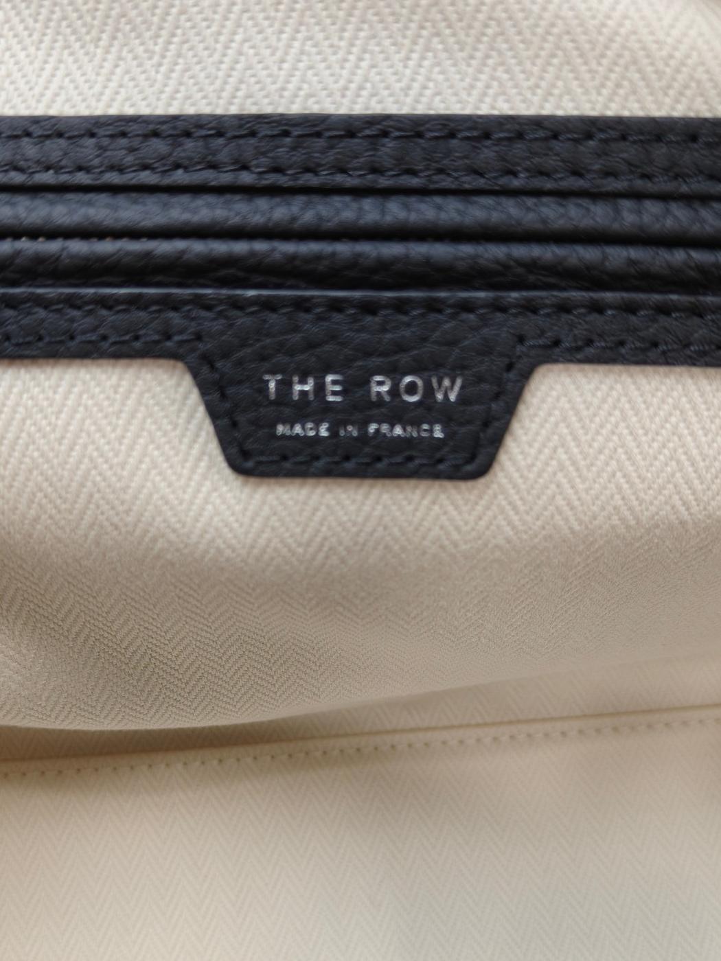 THE ROW MARLO 12 Tote Bag Grained Calfskin Black Ref: 10670