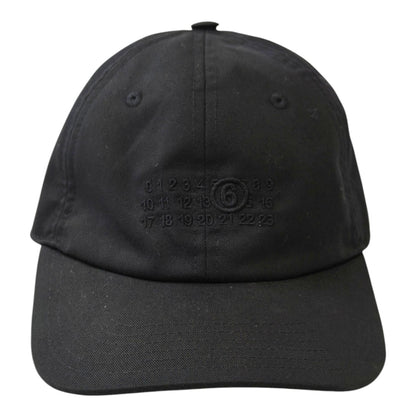 MM6 Maison Margiela Polyester/Cotton Cap Black, Ref: 11824