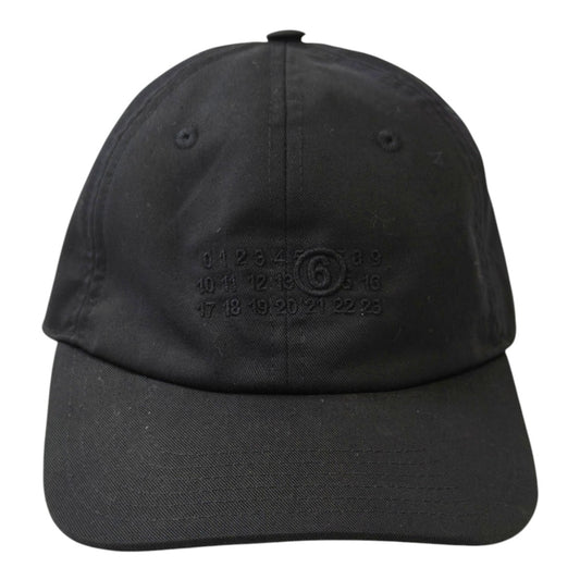 MM6 Maison Margiela Polyester/Cotton Cap Black, Ref: 11824