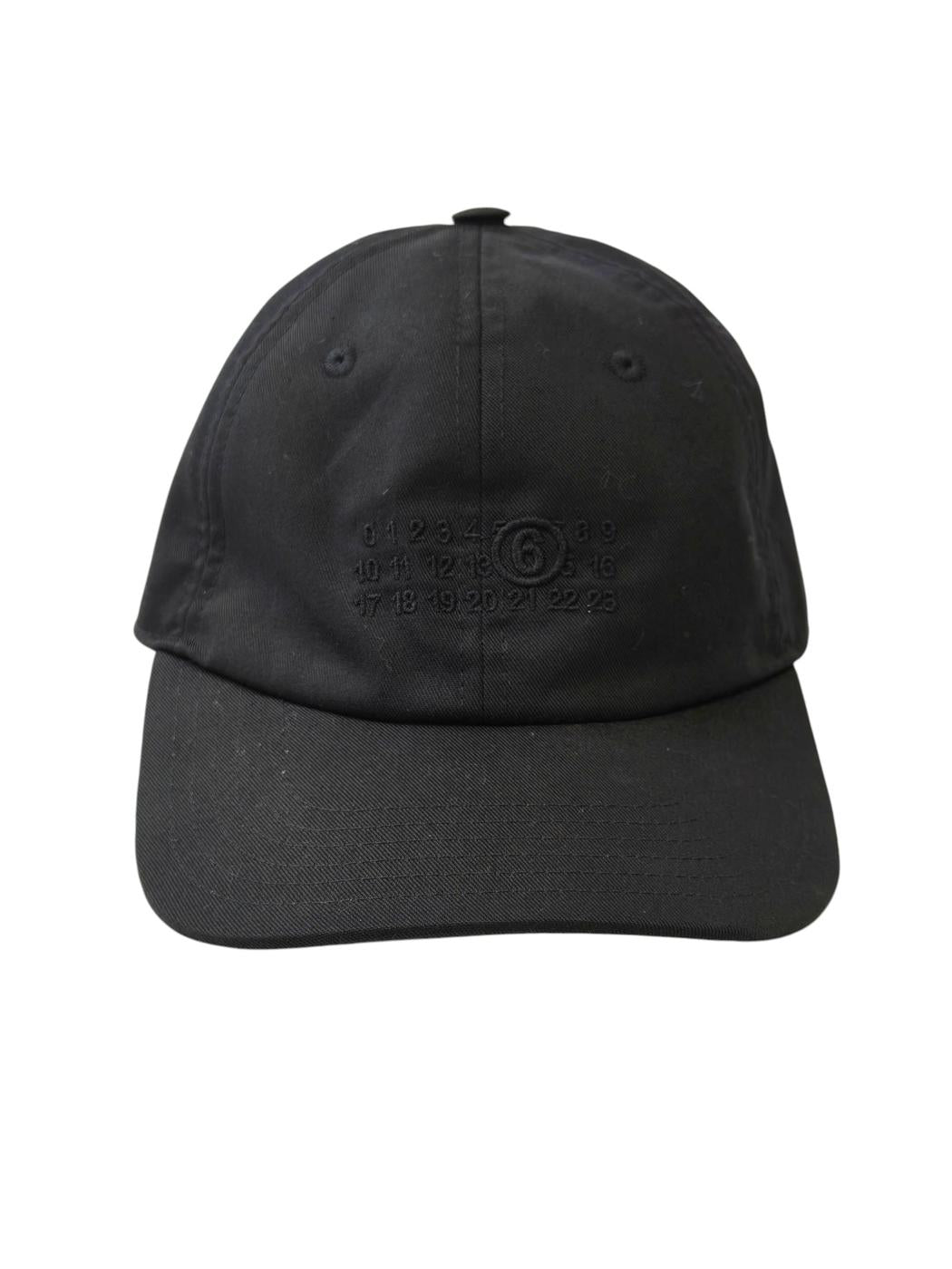 MM6 Maison Margiela Polyester/Cotton Cap Black, Ref: 11824
