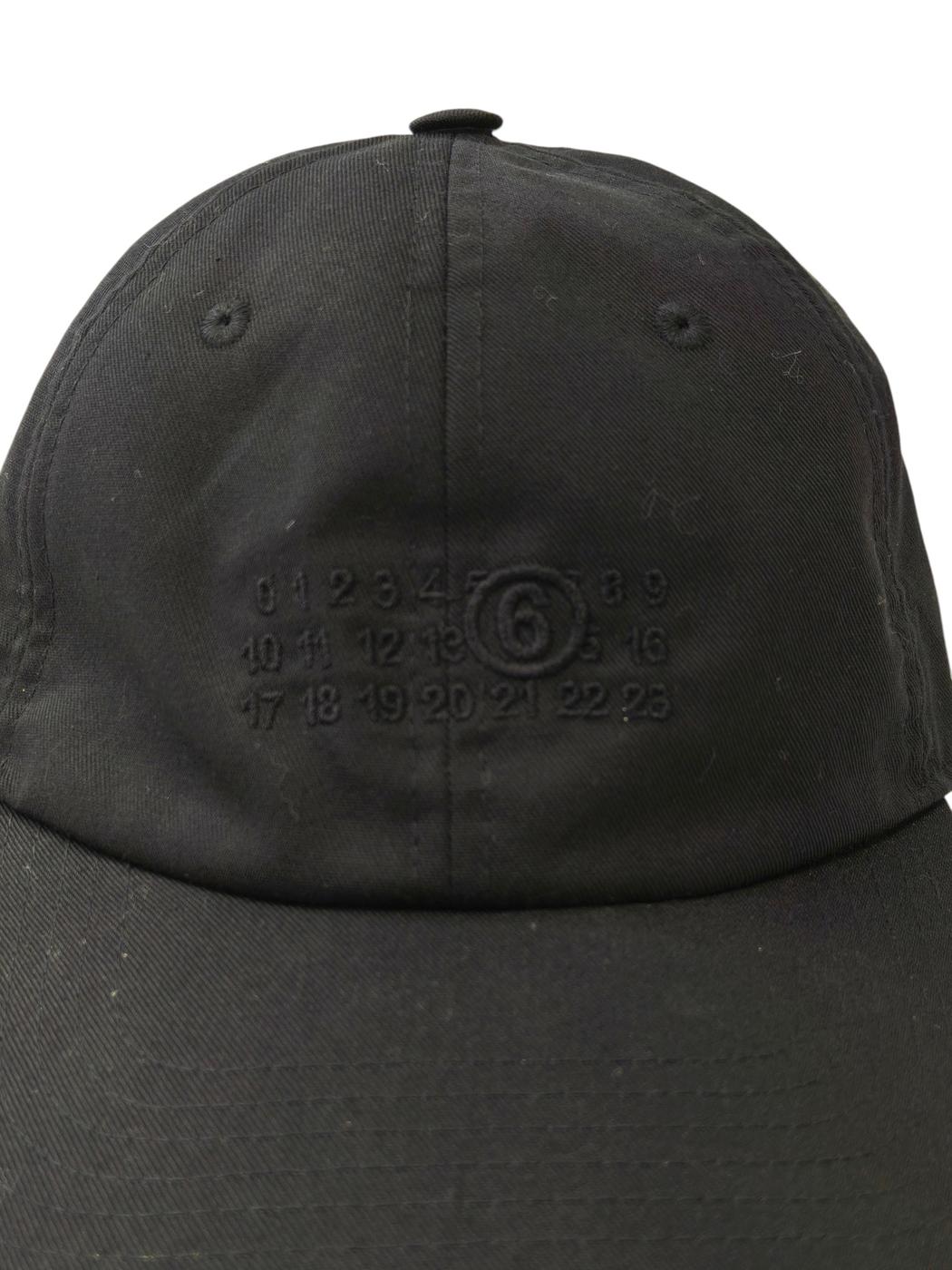 MM6 Maison Margiela Polyester/Cotton Cap Black, Ref: 11824