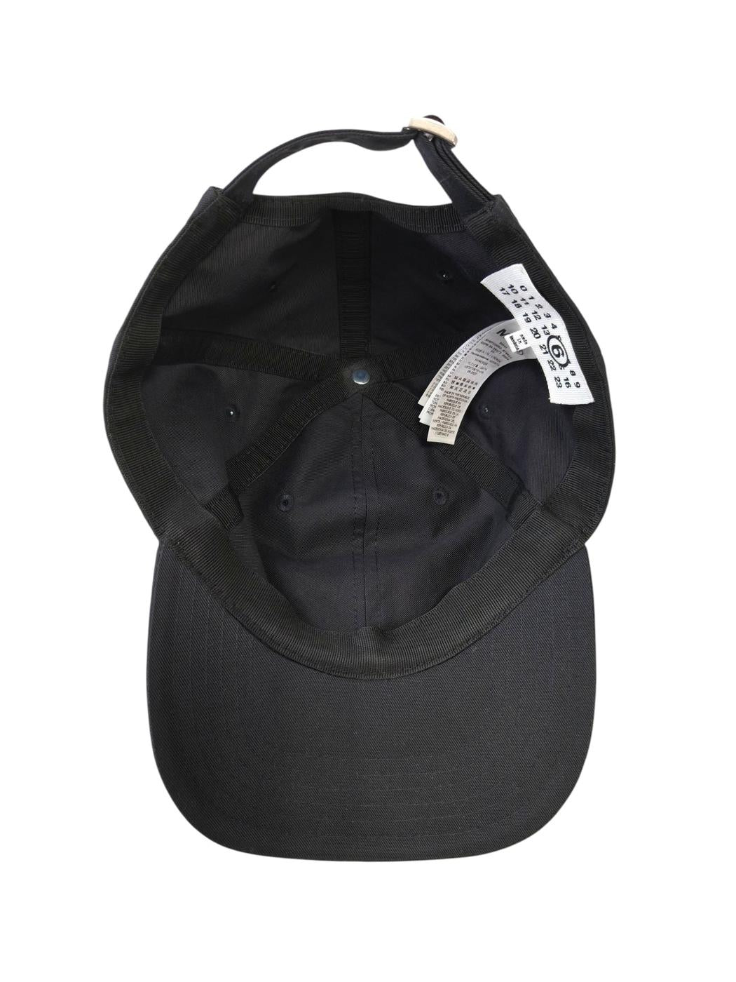 MM6 Maison Margiela Polyester/Cotton Cap Black, Ref: 11824