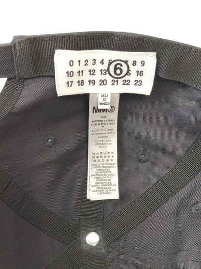 MM6 Maison Margiela Polyester/Cotton Cap Black, Ref: 11824