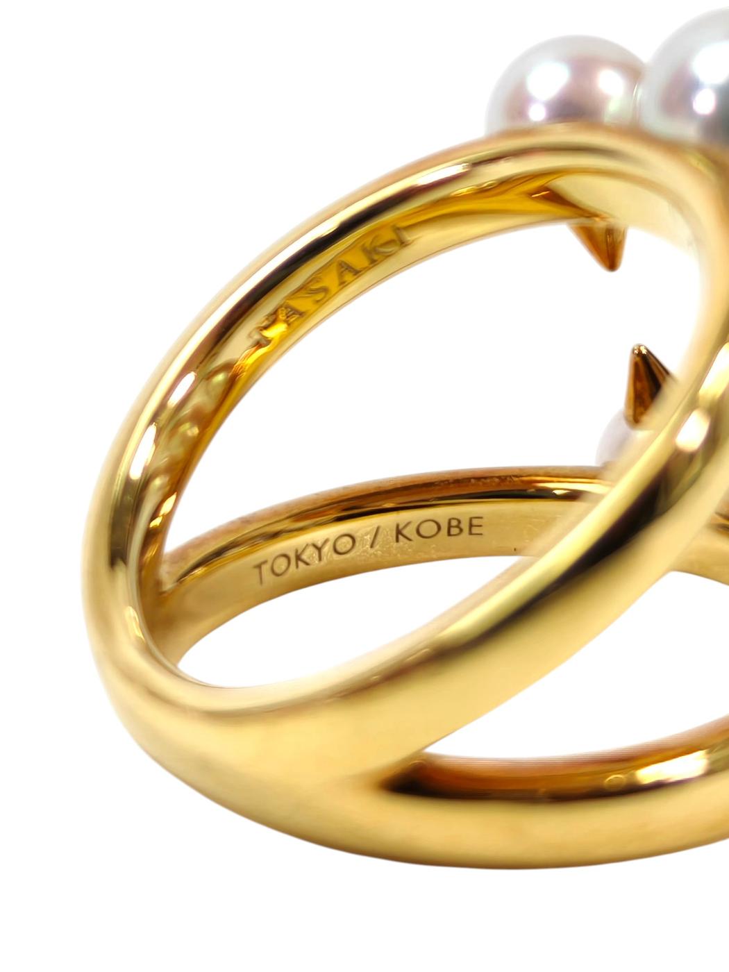 TASAKI タサキ デインジャーシグネチャーパール リング 11号 ゴールド 管理番号：11397