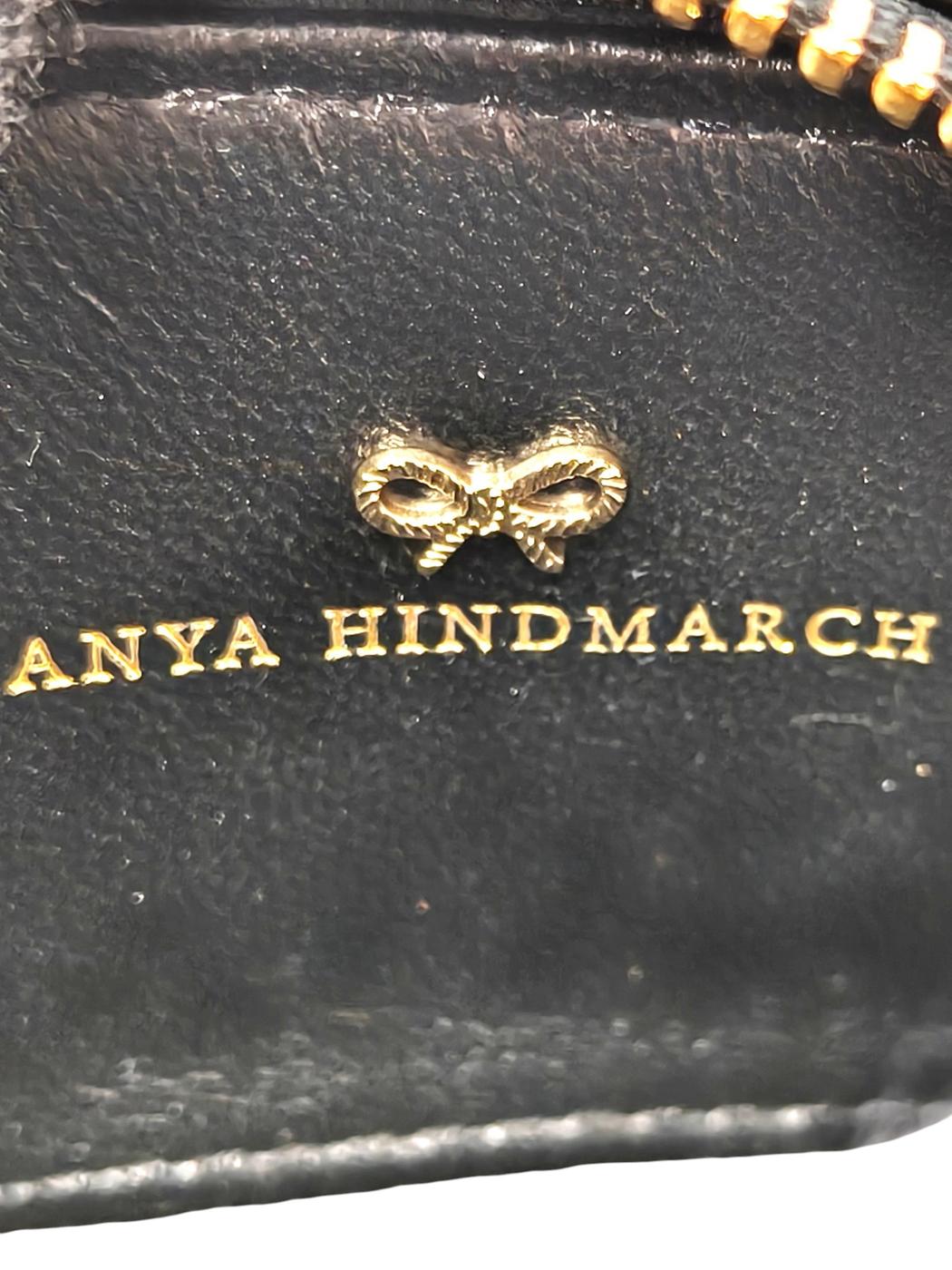 ANYA HINDMARCH アニヤハインドマーチ アイズ モチーフ コインケース ブラック 管理番号：11620