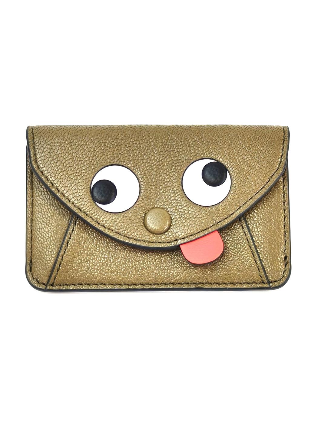 ANYA HINDMARCH アニヤハインドマーチ カードケース コインケース カーキ 管理番号：10934