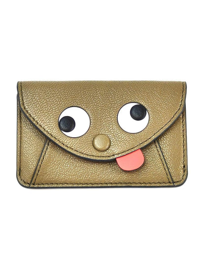 ANYA HINDMARCH アニヤハインドマーチ カードケース コインケース カーキ 管理番号：10934