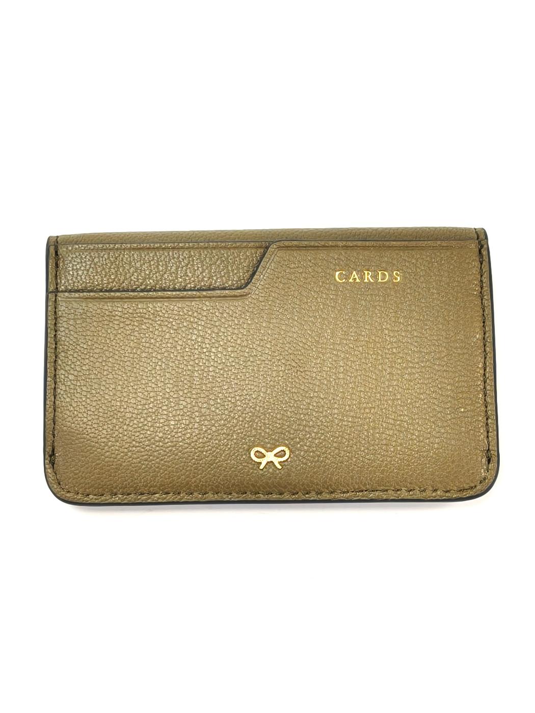 ANYA HINDMARCH アニヤハインドマーチ カードケース コインケース カーキ 管理番号：10934