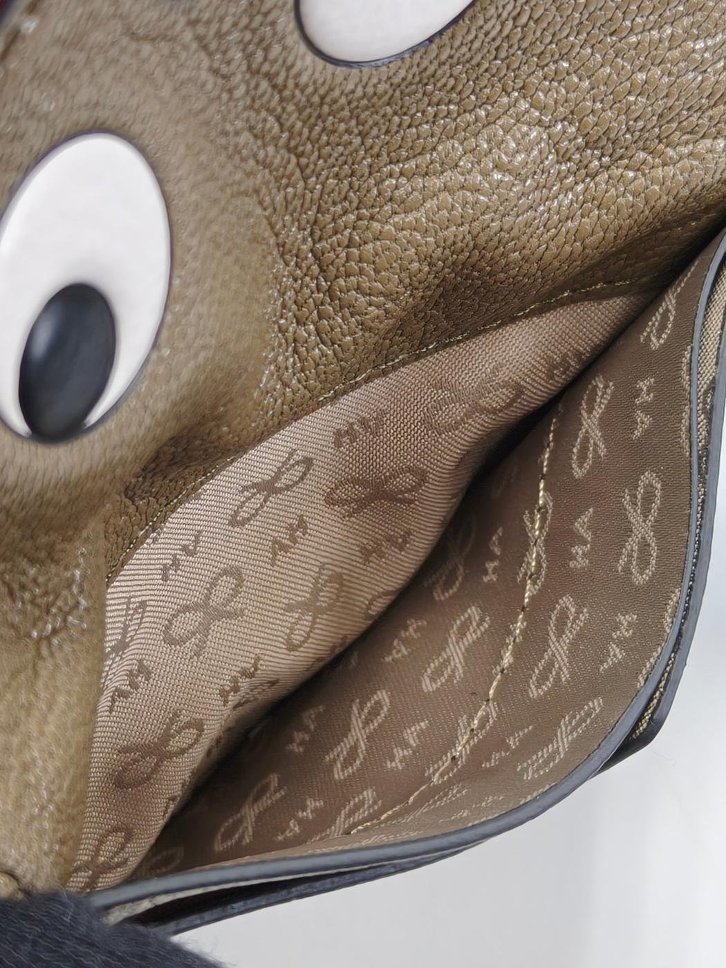 ANYA HINDMARCH アニヤハインドマーチ カードケース コインケース カーキ 管理番号：10934