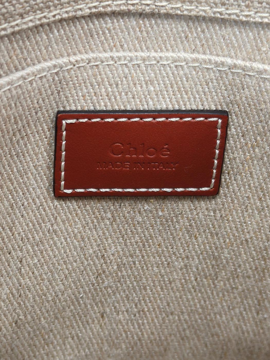 Chloe クロエ Woodyスモール トートバッグ ショルダーバッグ 2Way ブラウン 管理番号：11222