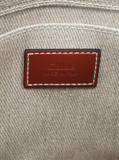 Chloe クロエ Woodyスモール トートバッグ ショルダーバッグ 2Way ブラウン 管理番号：11222
